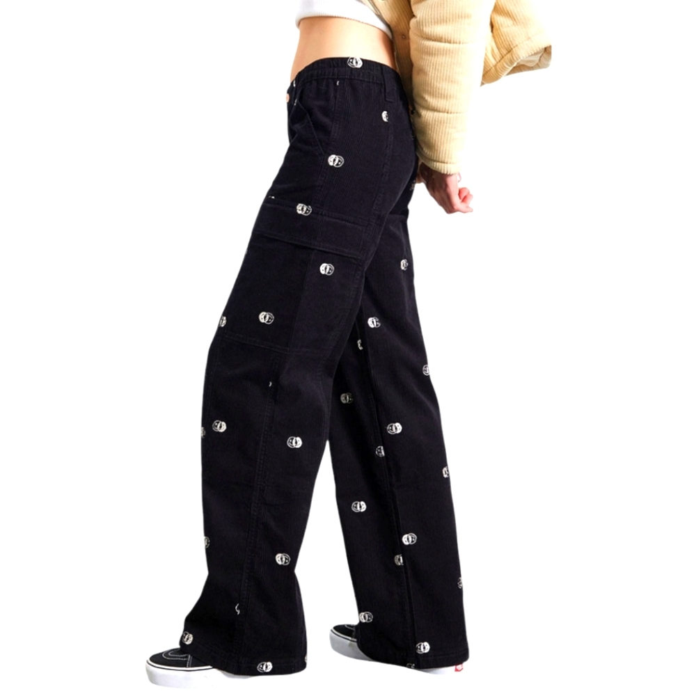 PacSun Smiley Corduroy Low Rise Puddle Pants